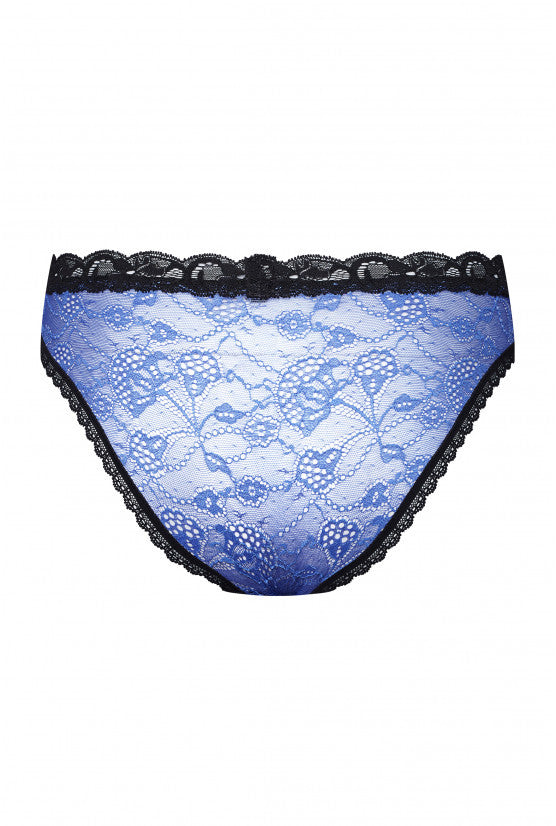 Culotte PLUME dentelle bleue