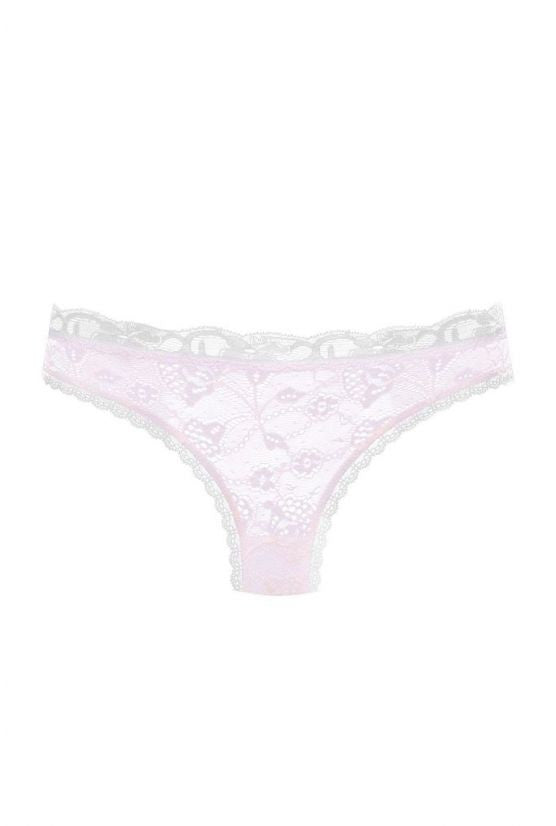 Culotte PLUME dentelle rose