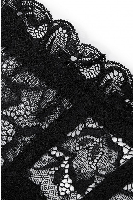 Culotte corset dentelle noire Carmen