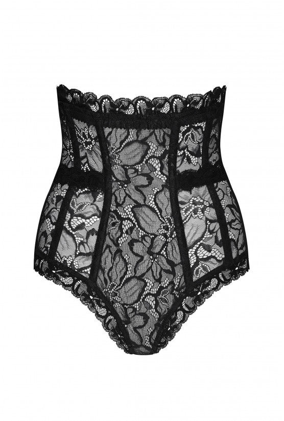 Culotte corset dentelle noire Carmen