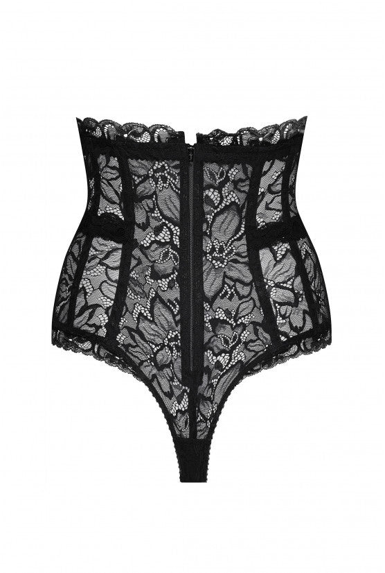 Culotte corset dentelle noire Carmen