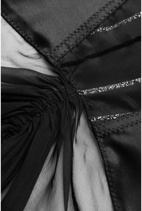 Rock ELENA schwarzer Voile