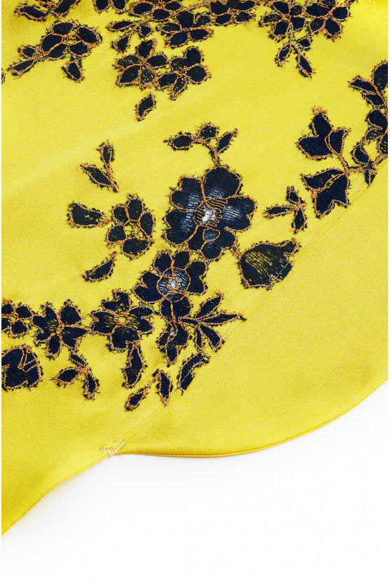 Kimono couture soie citronnade