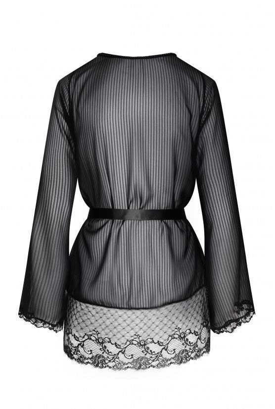 Gestreifter Chiffonkimono