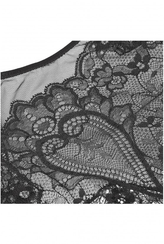 Crop top dentelle noirz Coeur