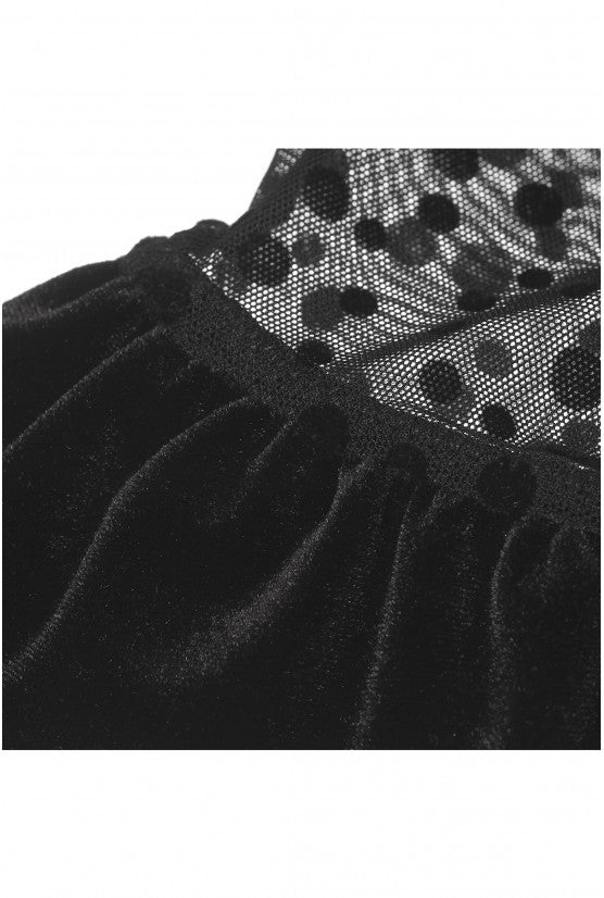 Mini top tulle velours OSLO