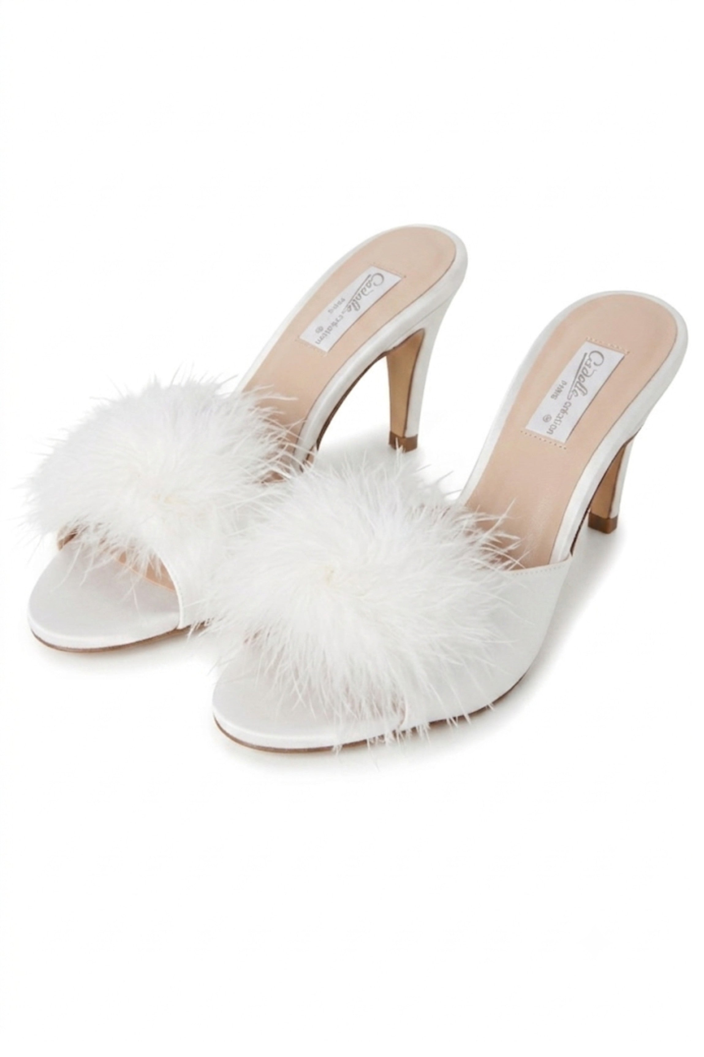 Paire de mules "Lola" ivoire