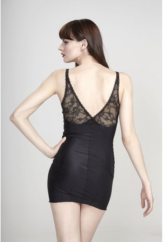Robe moulante noir TANIA