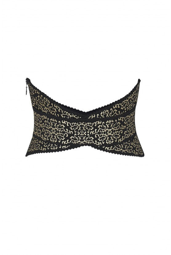 Serre-taille JUNON noir et or