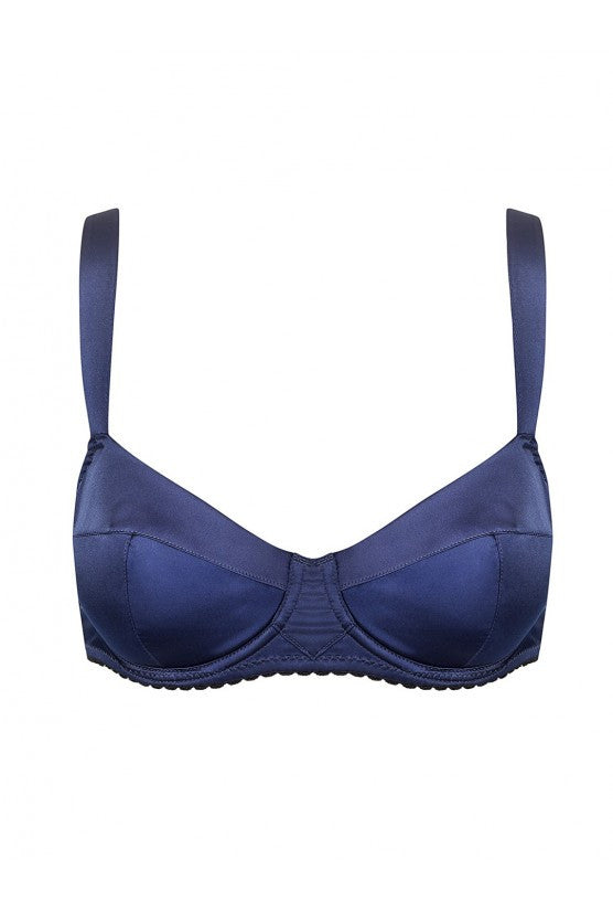 Soutien-gorge Couture satin bleu LILI