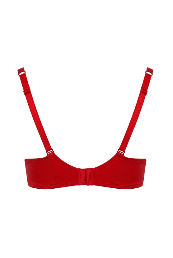 Soutien-gorge Couture satin rouge LILI