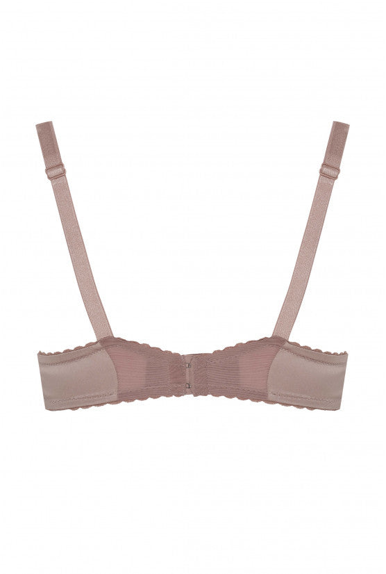 Soutien-gorge Couture satin taupe LILI