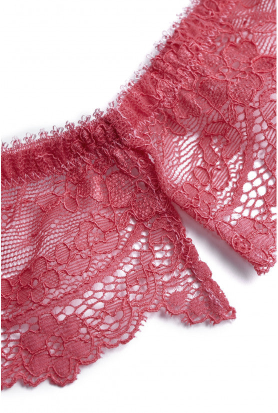 String ANIA dentelle rose