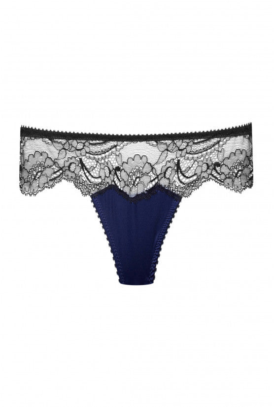 String ANIA satin bleu