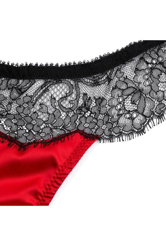 String ANIA satin rouge