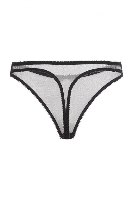 String CATHY tulle transparent noir