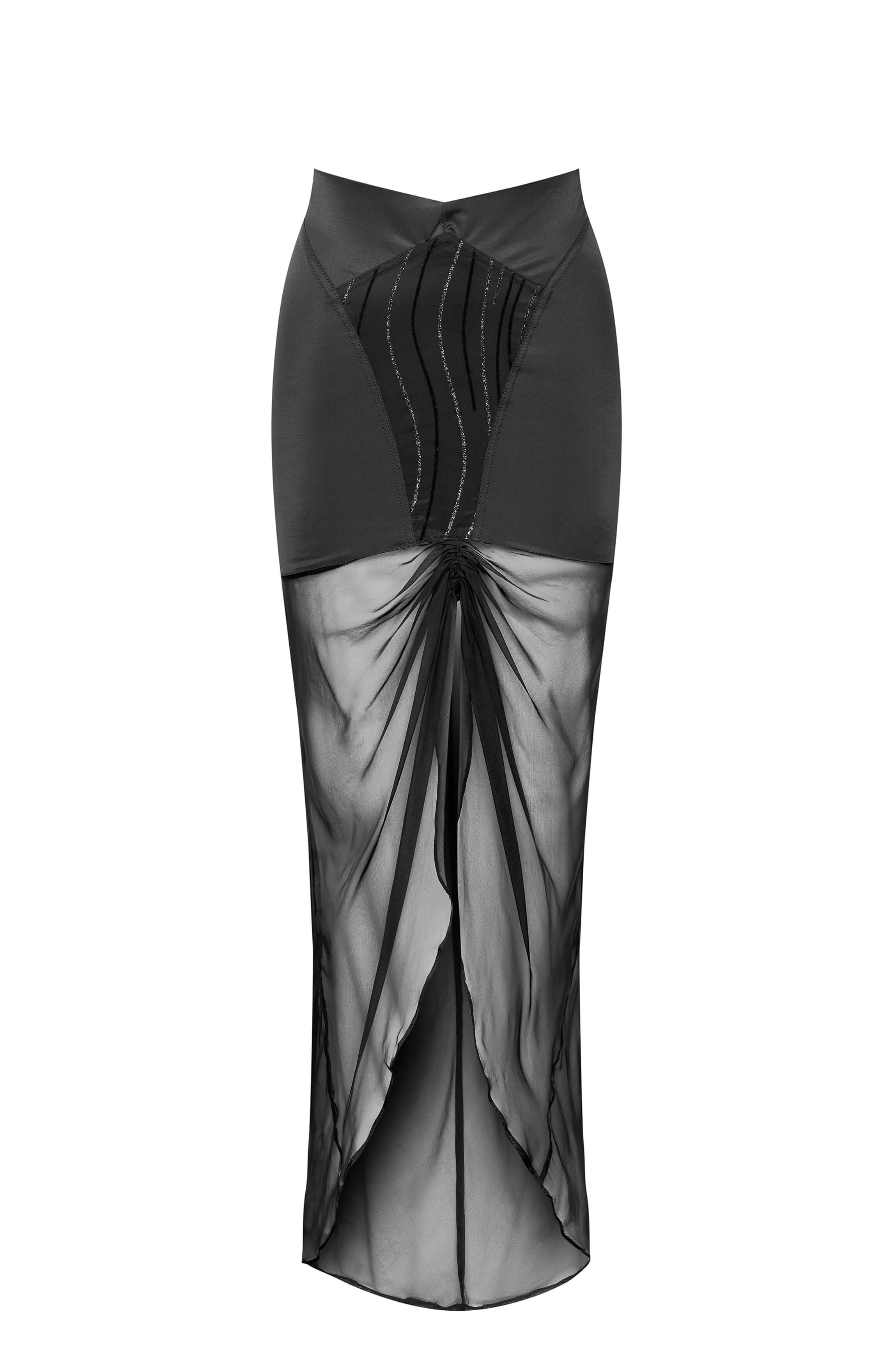 Rock ELENA schwarzer Voile