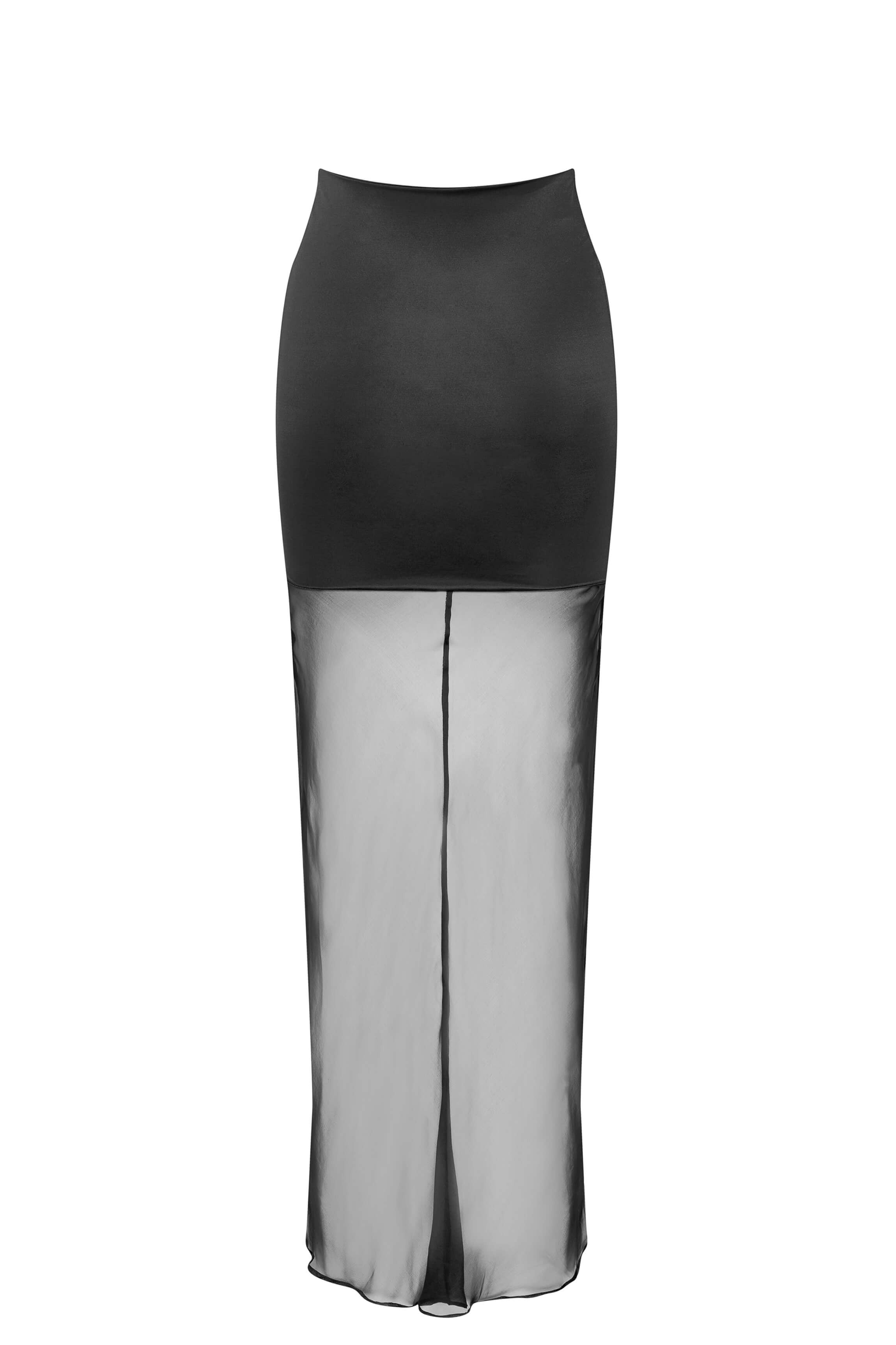 Rock ELENA schwarzer Voile