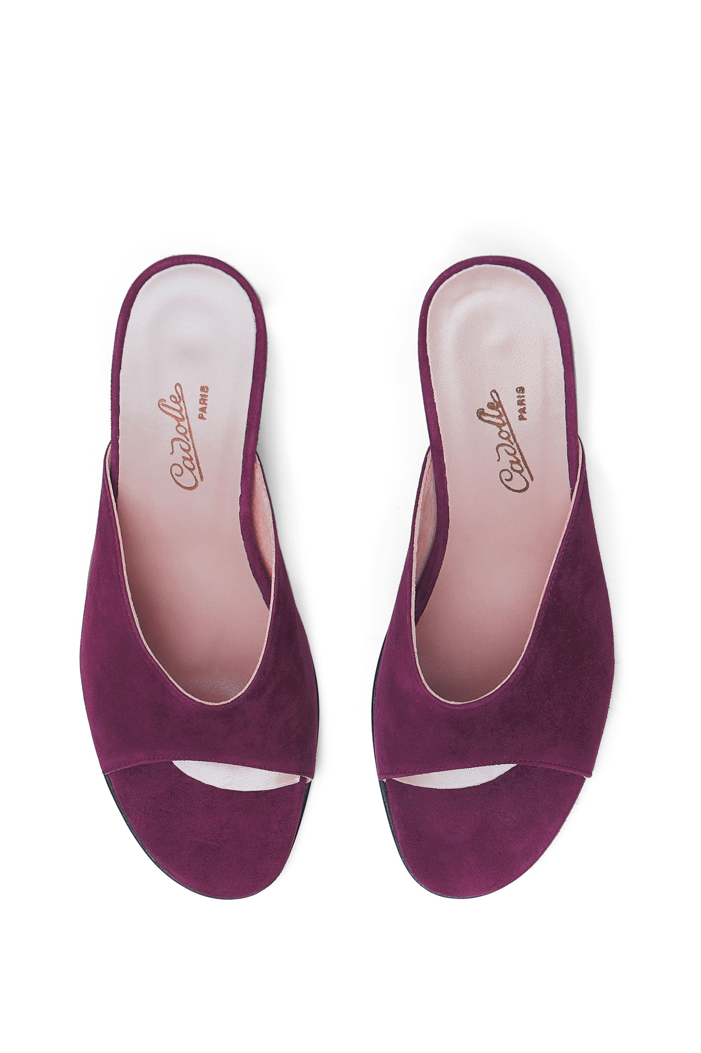 Mules bordeaux