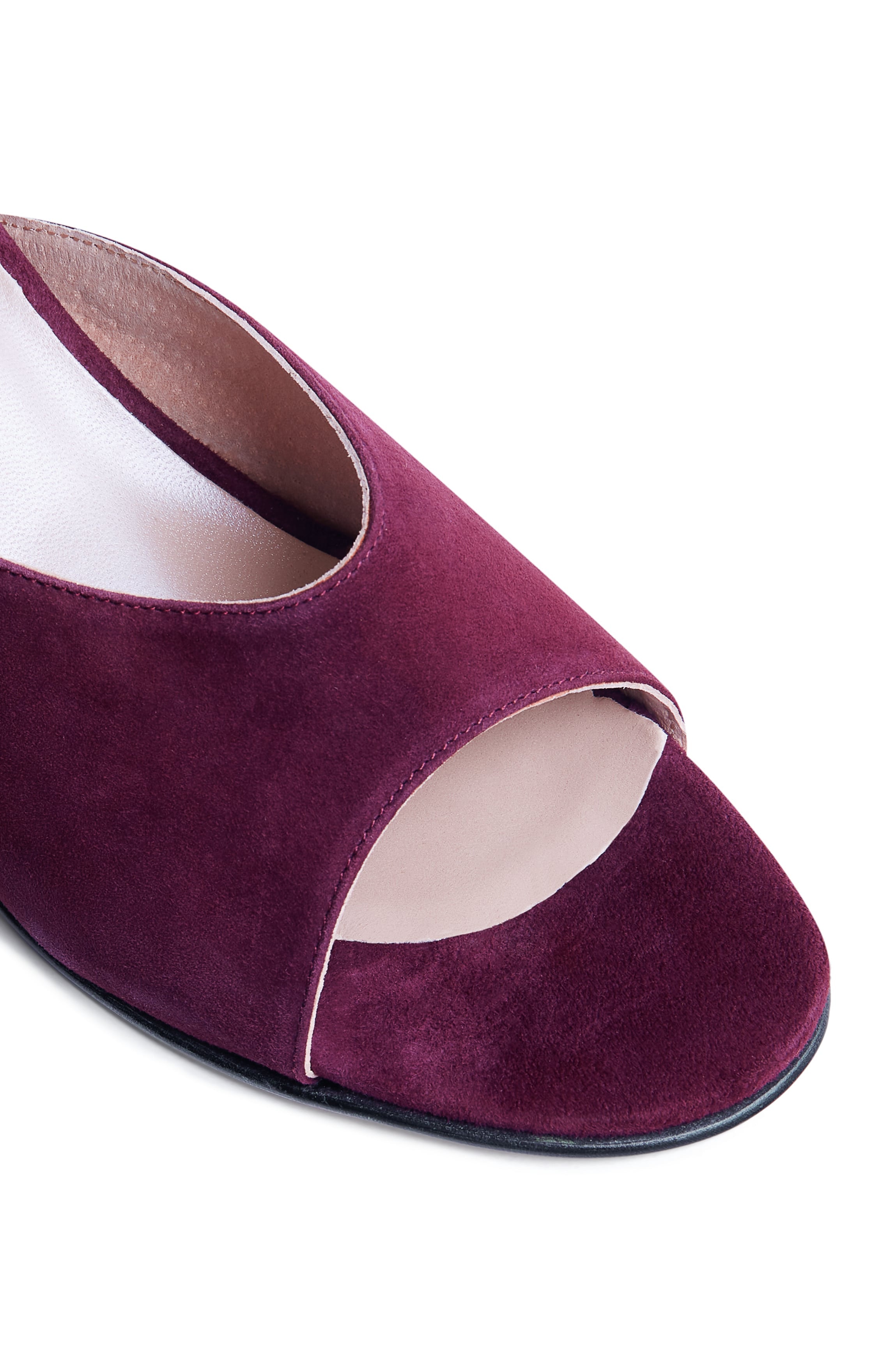 Mules bordeaux