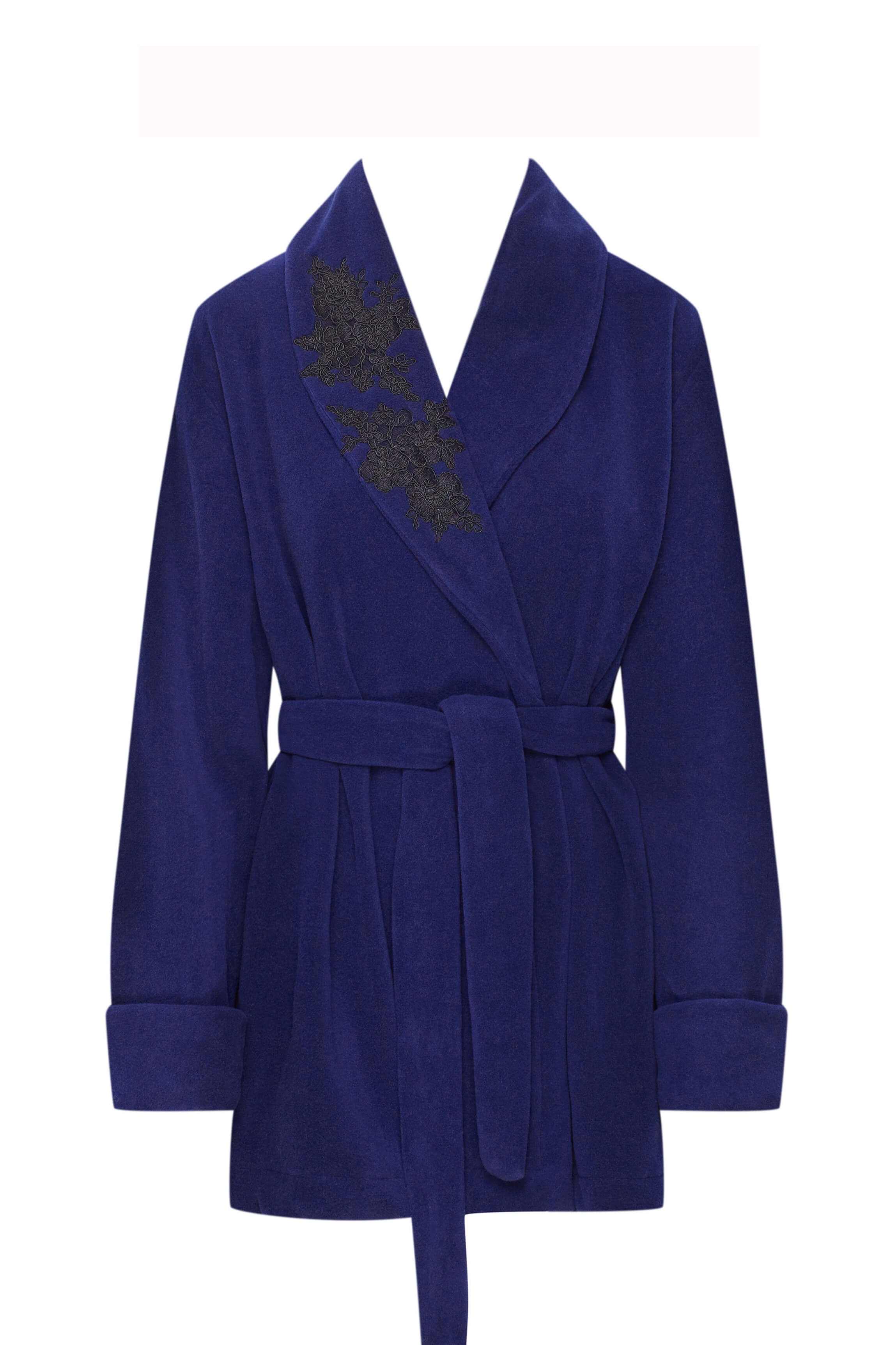 Robe de chambre polaire bleu
