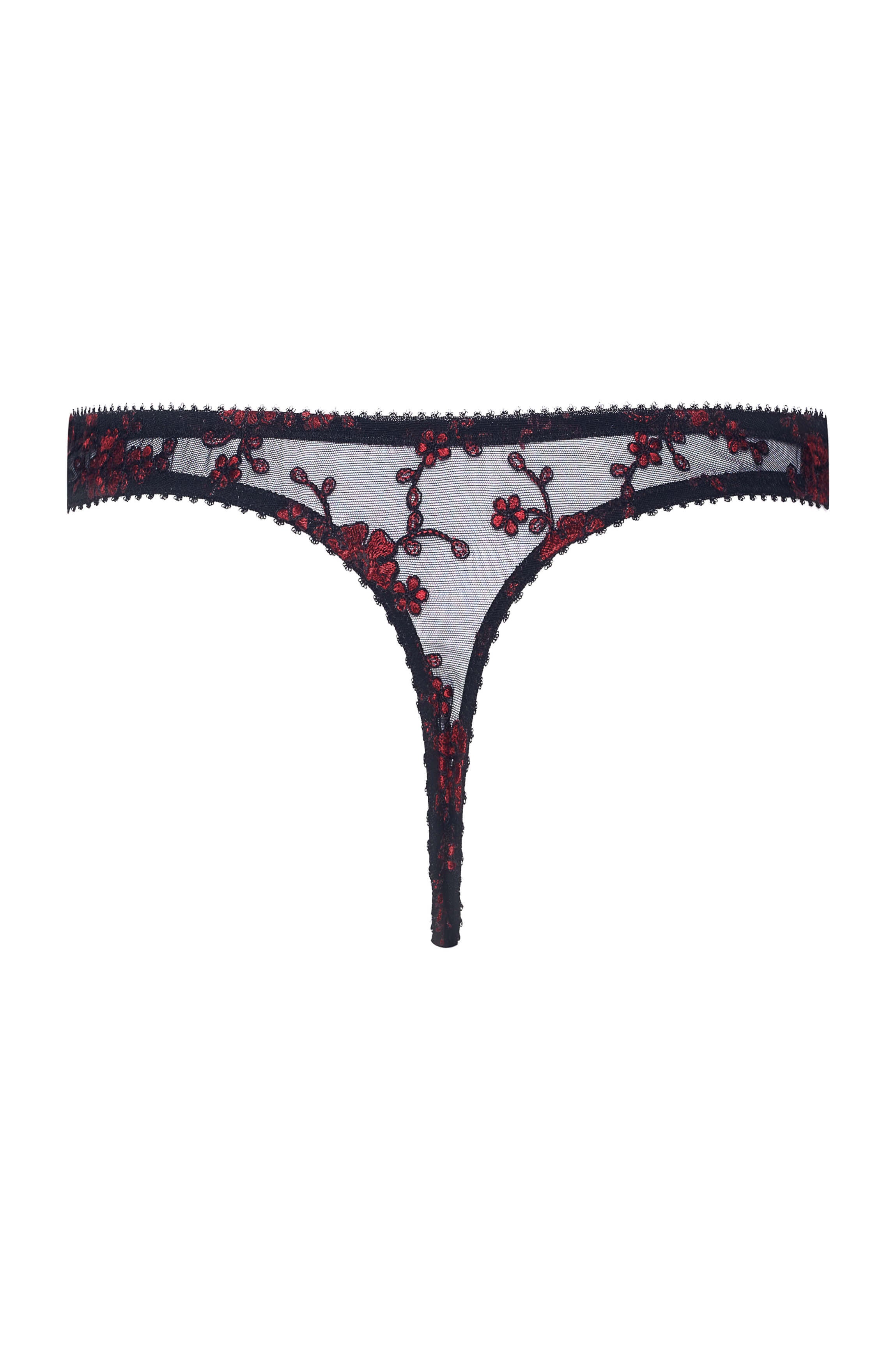 String CATHY tulle brodé rouge