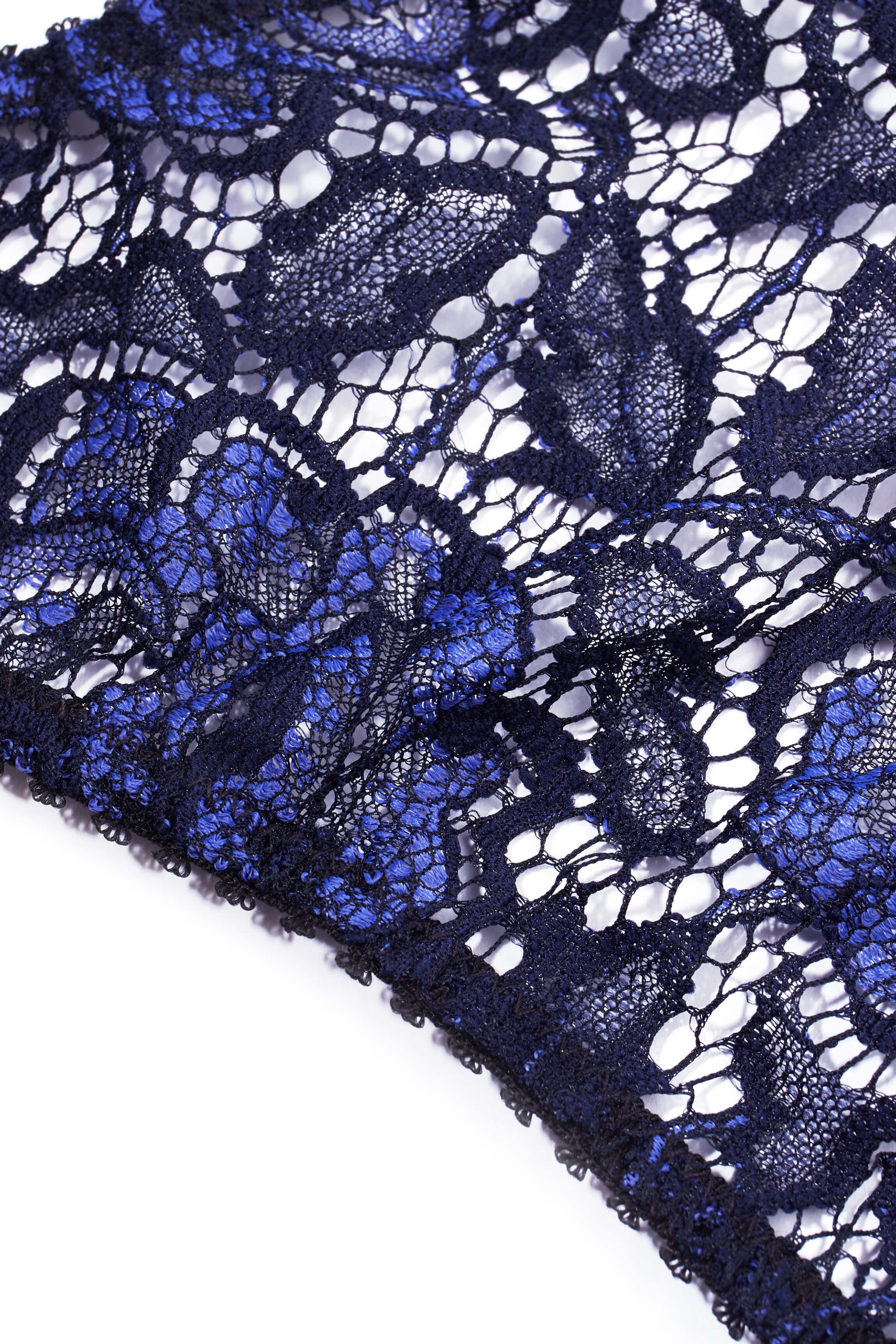 String CATHY dentelle Mezzo bleu