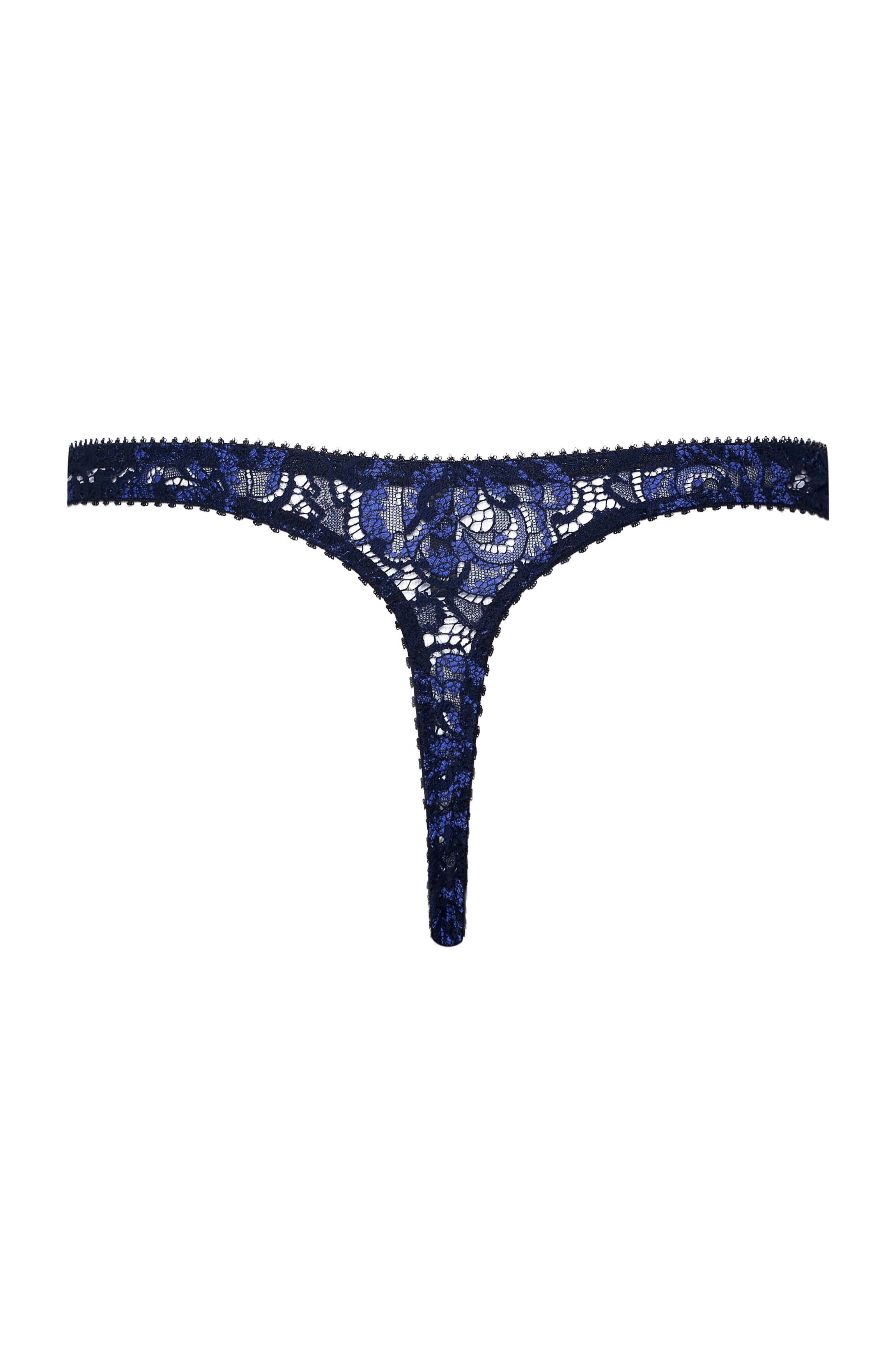 String CATHY dentelle Mezzo bleu