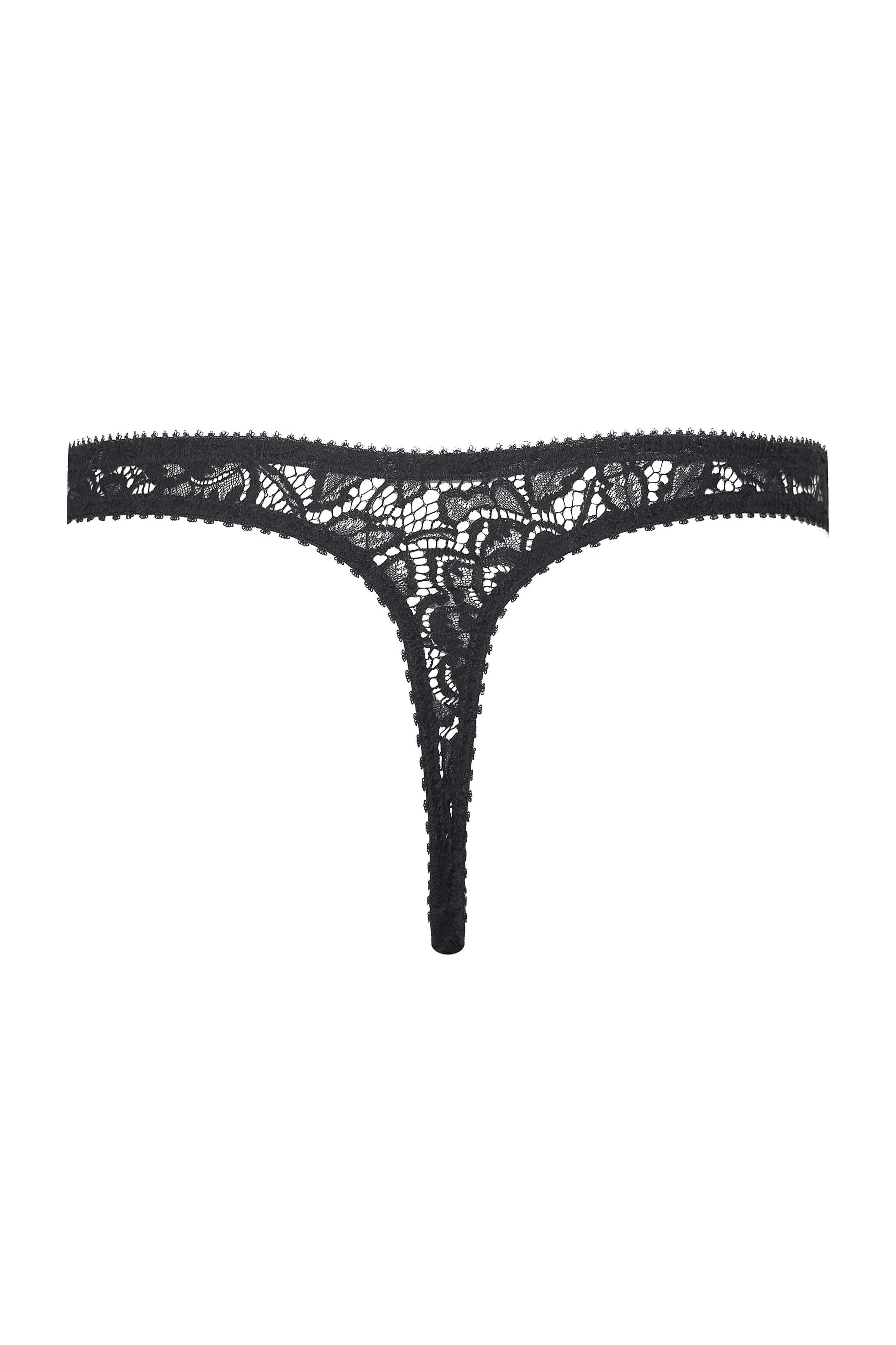 String CATHY dentelle Mezzo noir