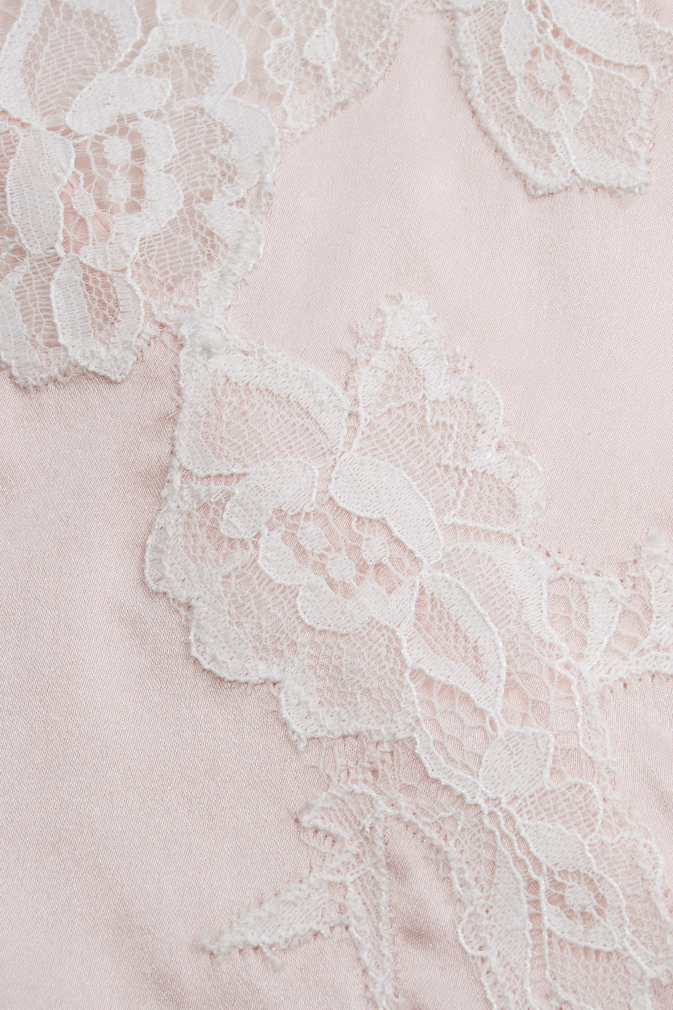 Ensemble soie rose nacré