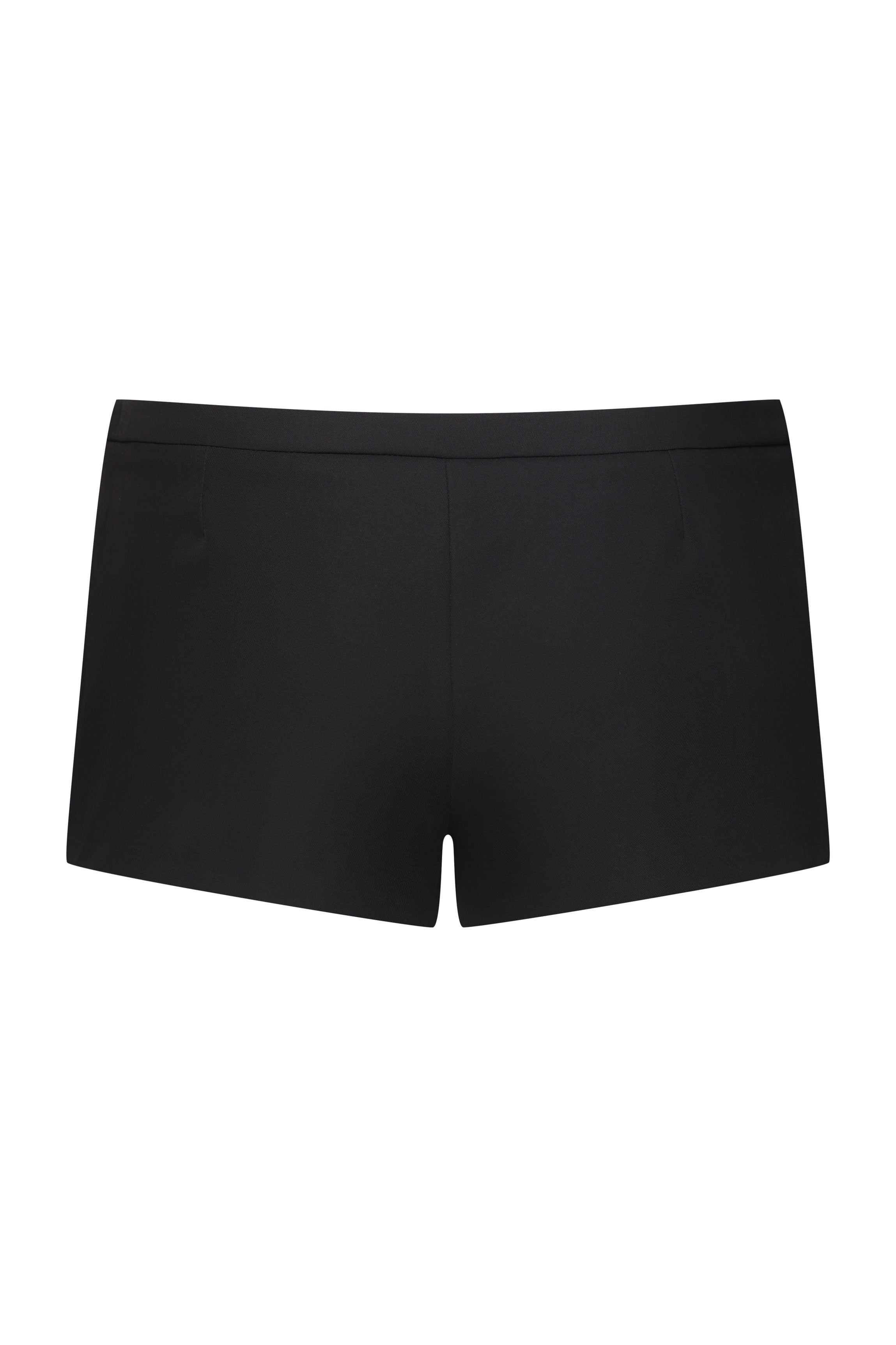 BLACK ready-to-wear shorts