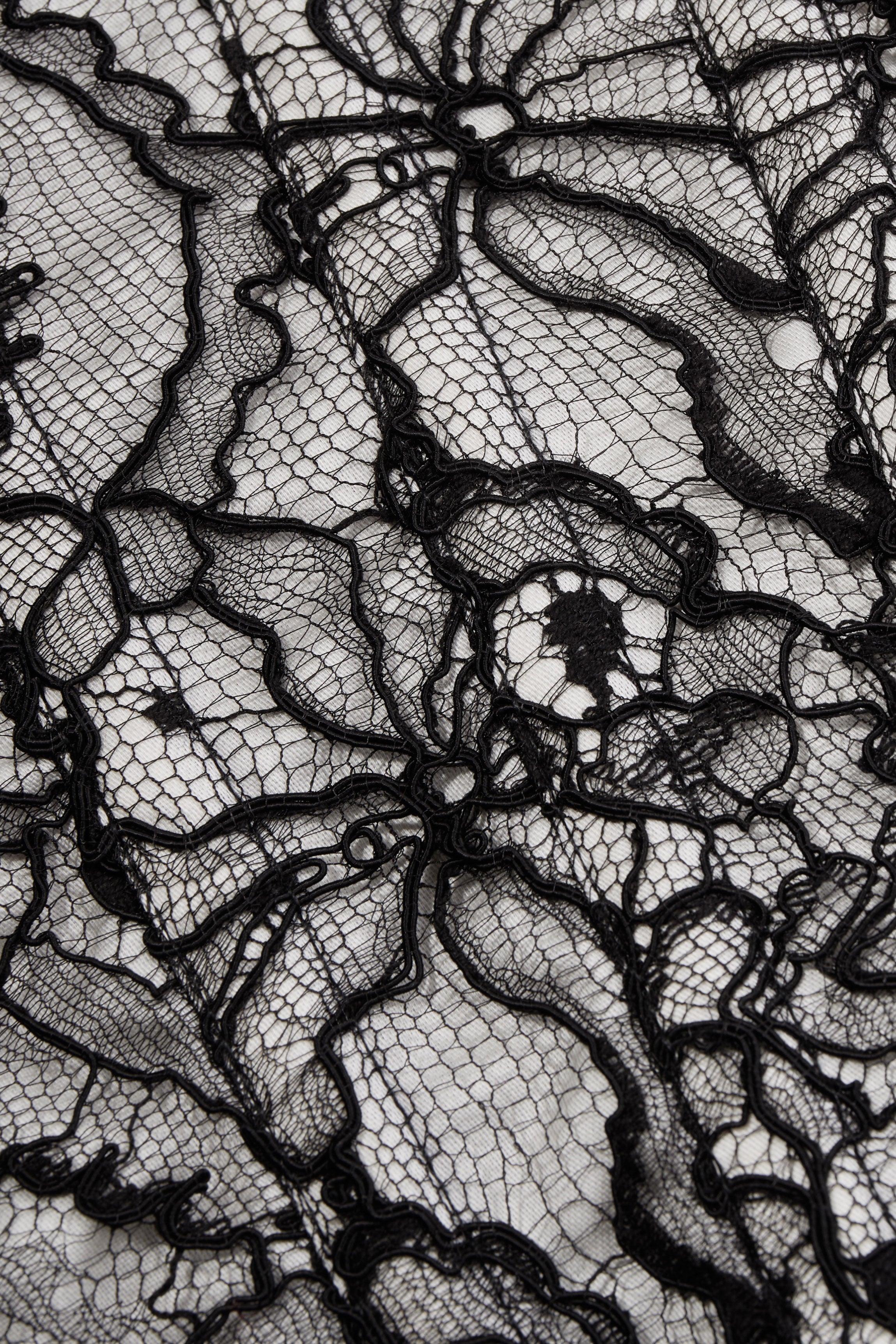 Corset noir et blanc dentelle MIKO