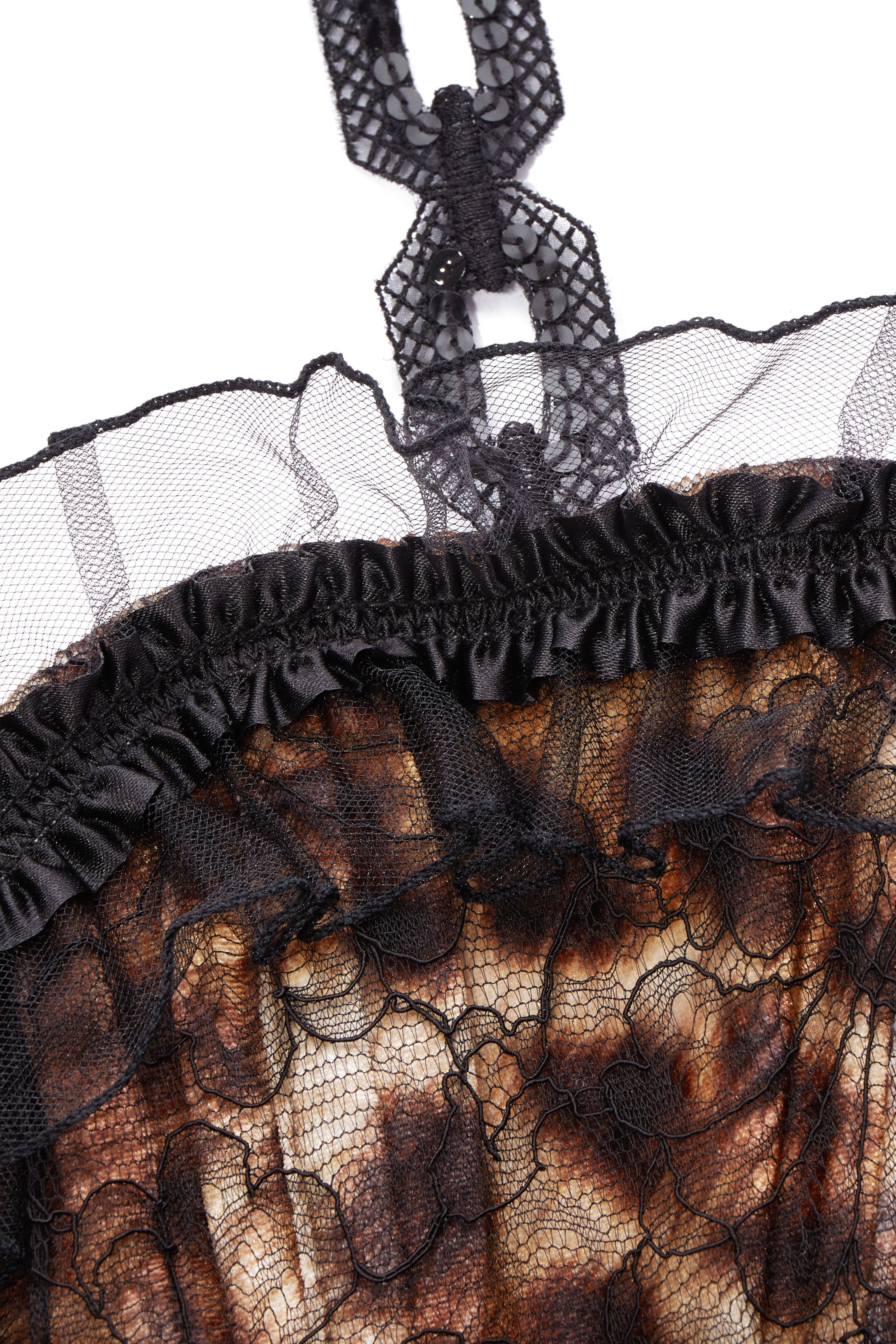 Corset velours et dentelle YO