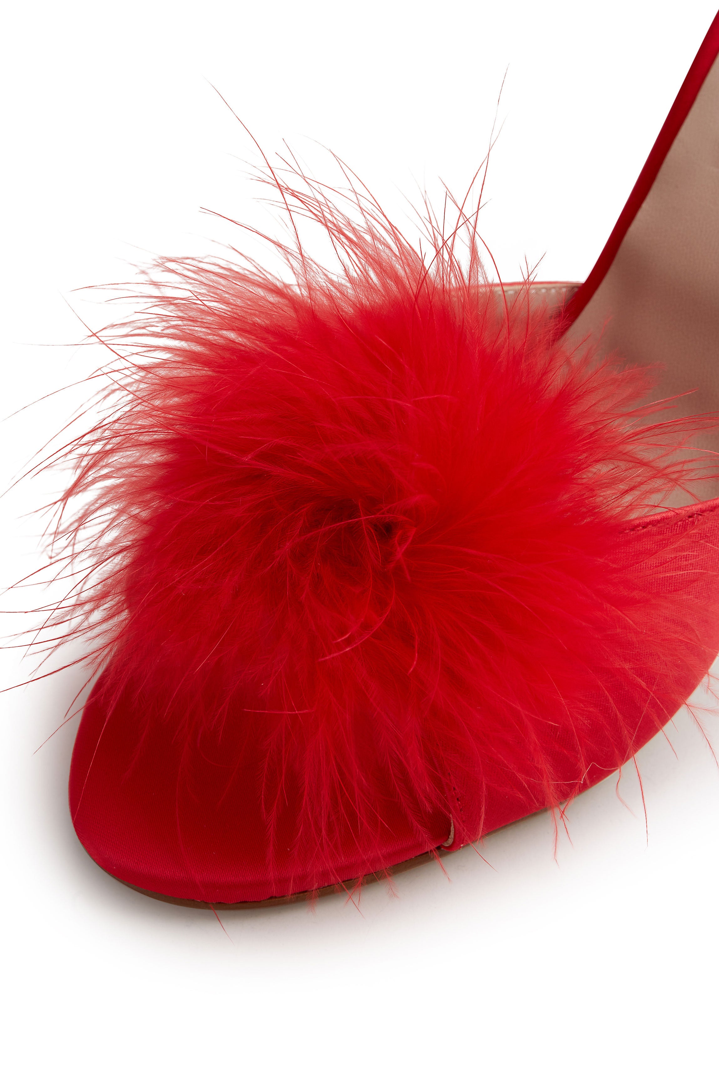 Paire de mules rouges
