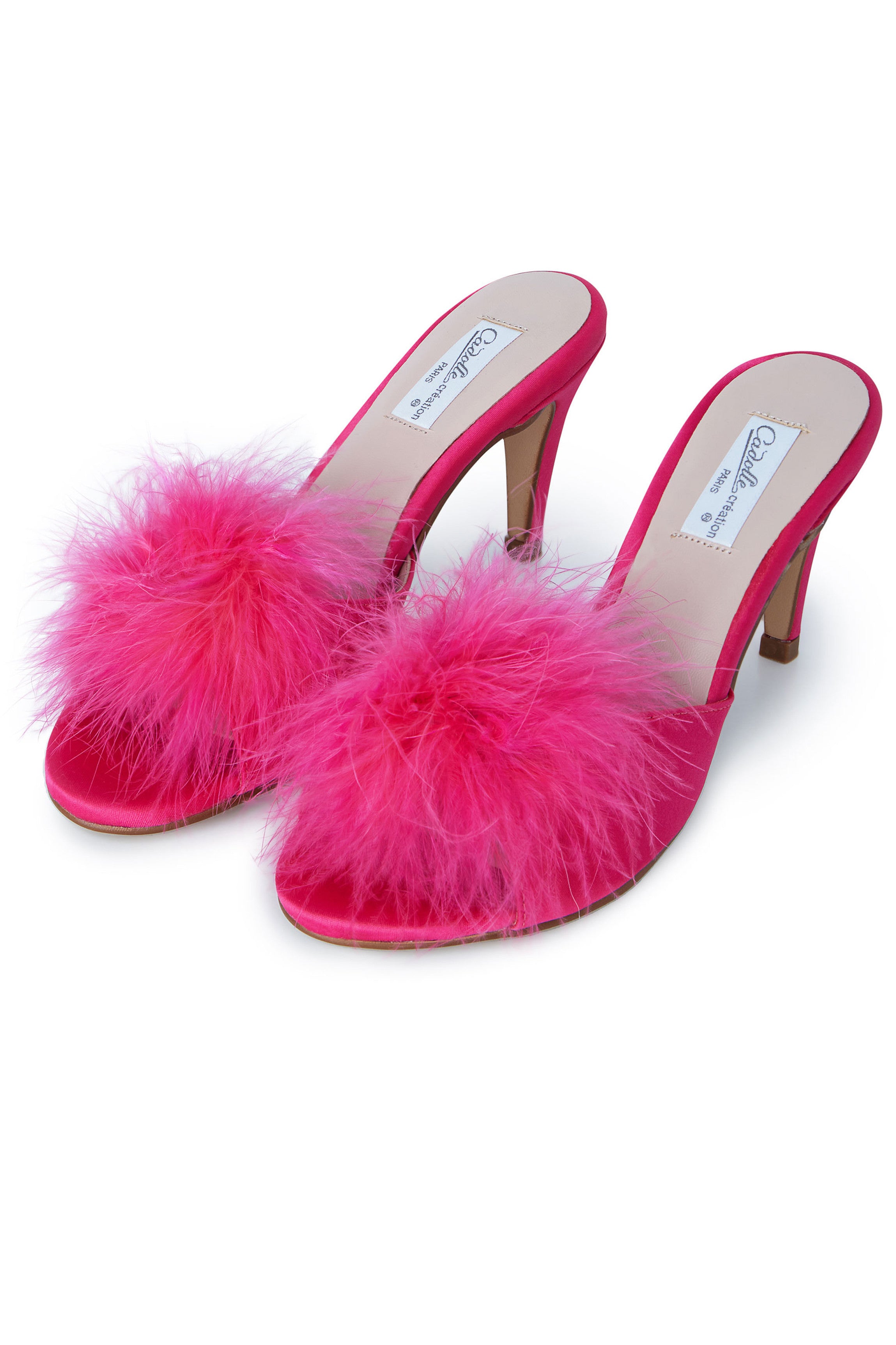 Paires de mules fushia