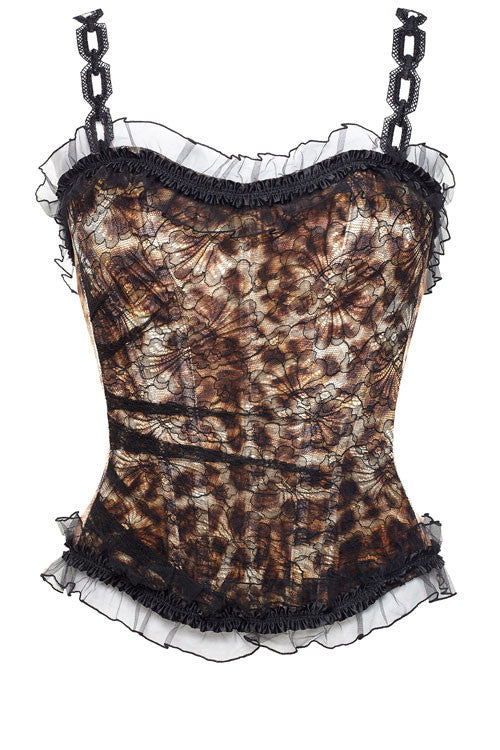 Corset velours et dentelle YO
