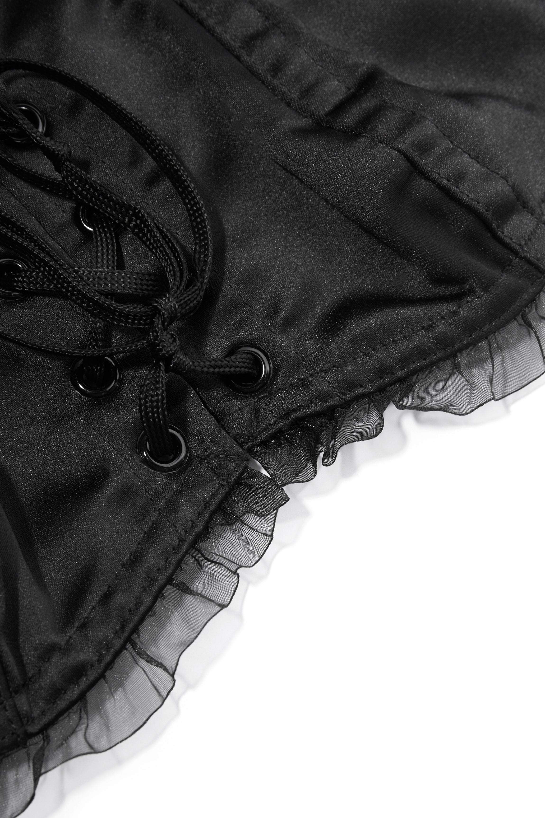 Corset noir satin MIKO