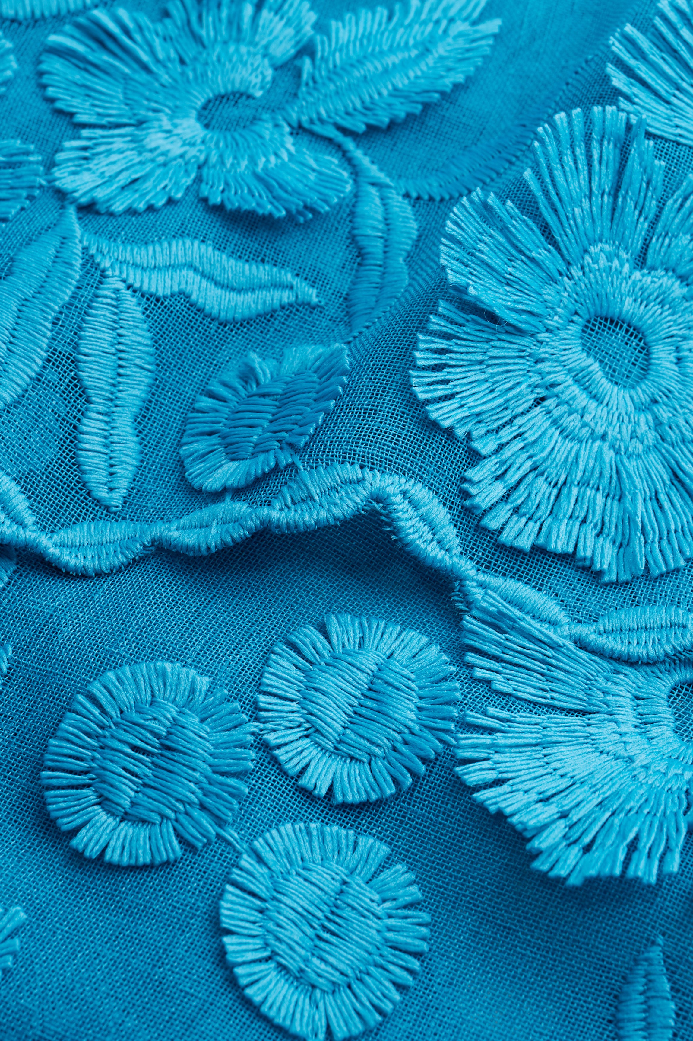 Kimono aus blauem Leinen
