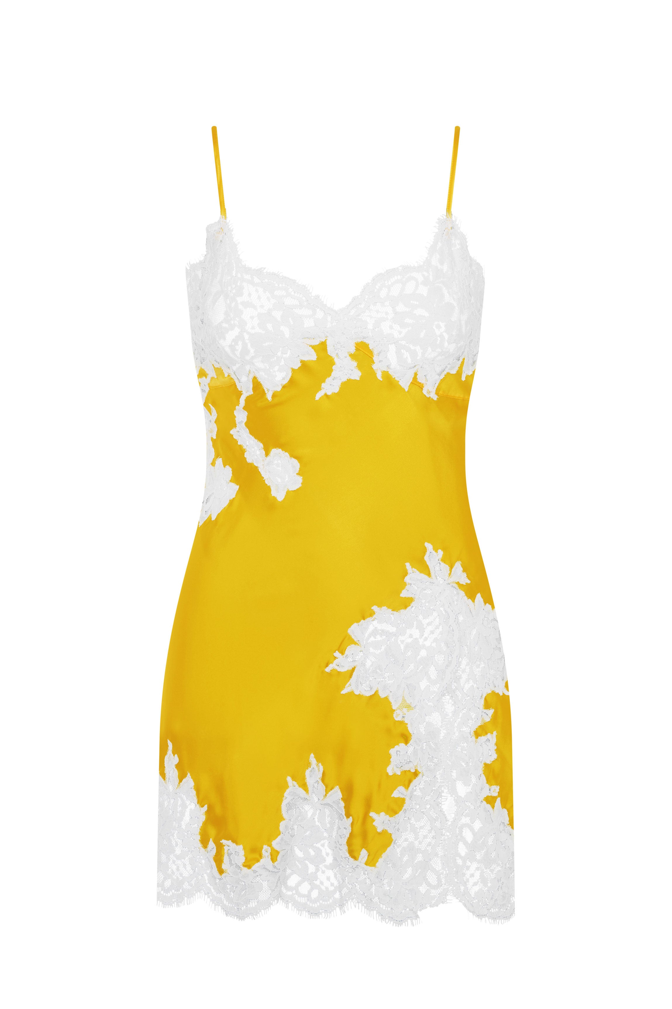 Nuisette soie jaune