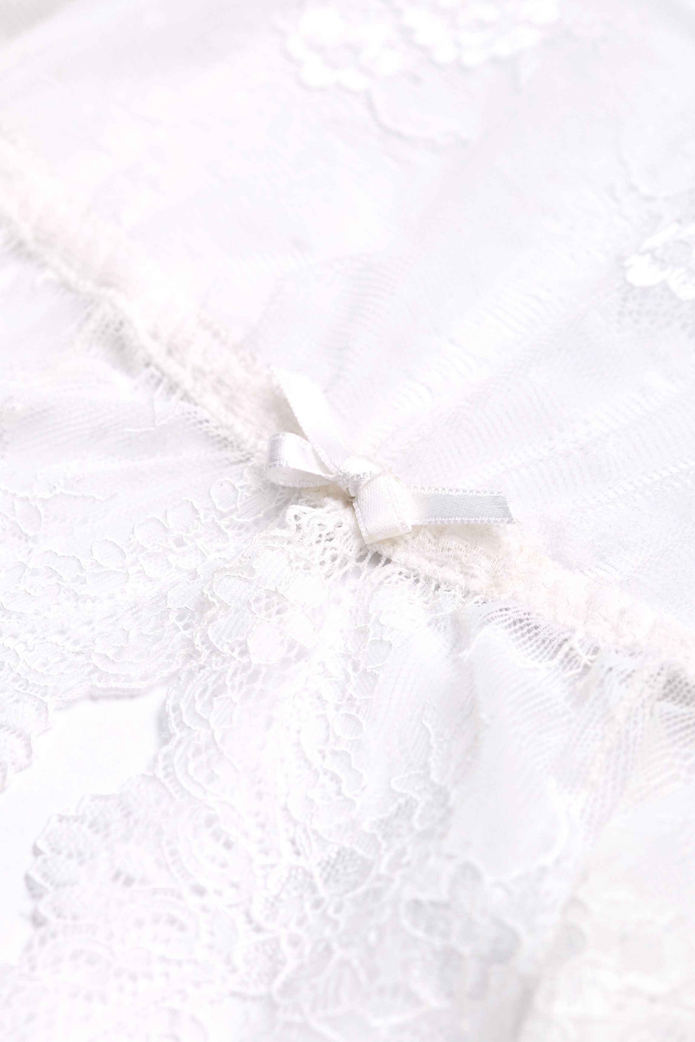 Nuisette plumetis blanche