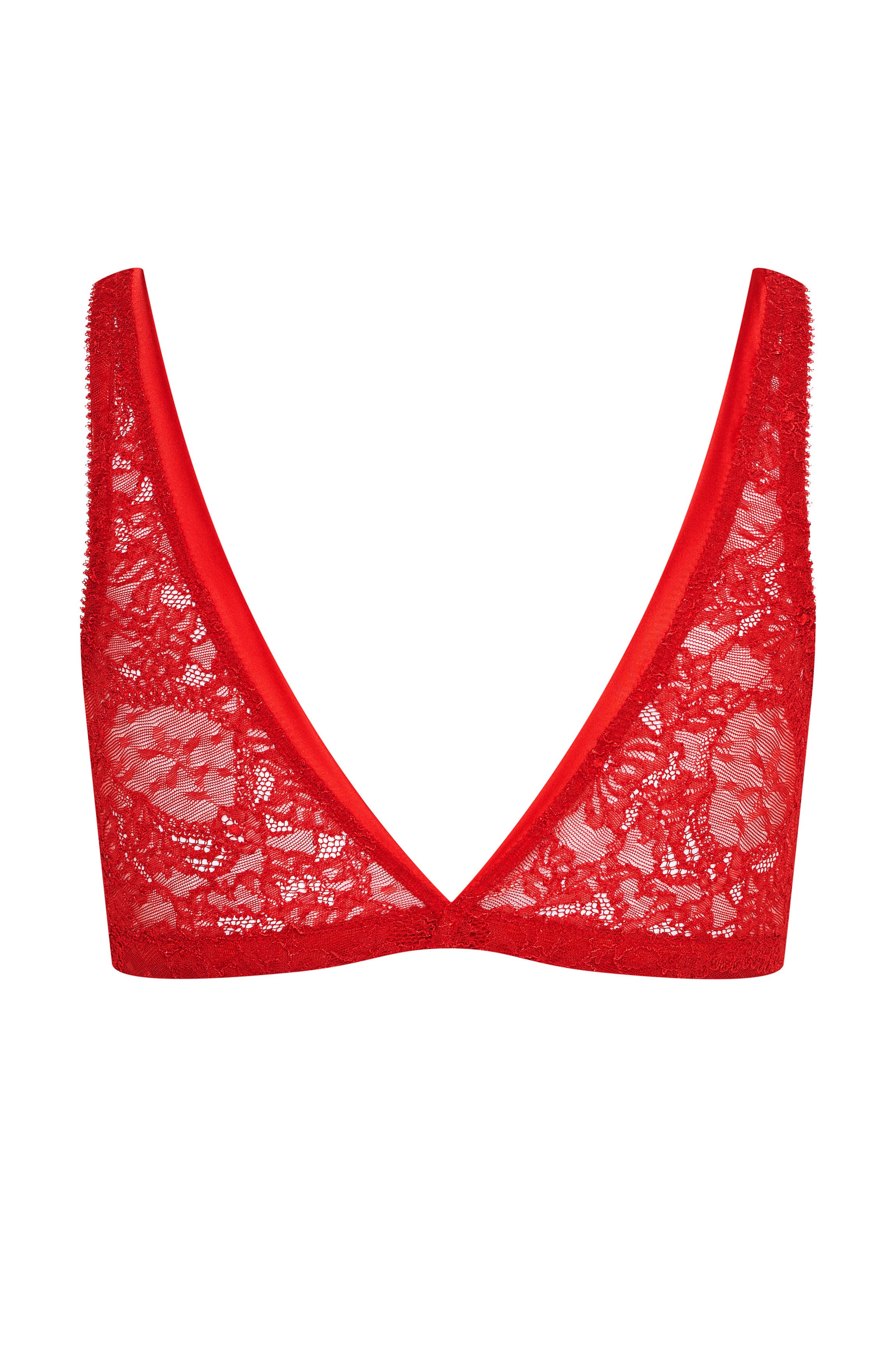 Soutien-gorge ouverture devant dentelle rouge CLIP