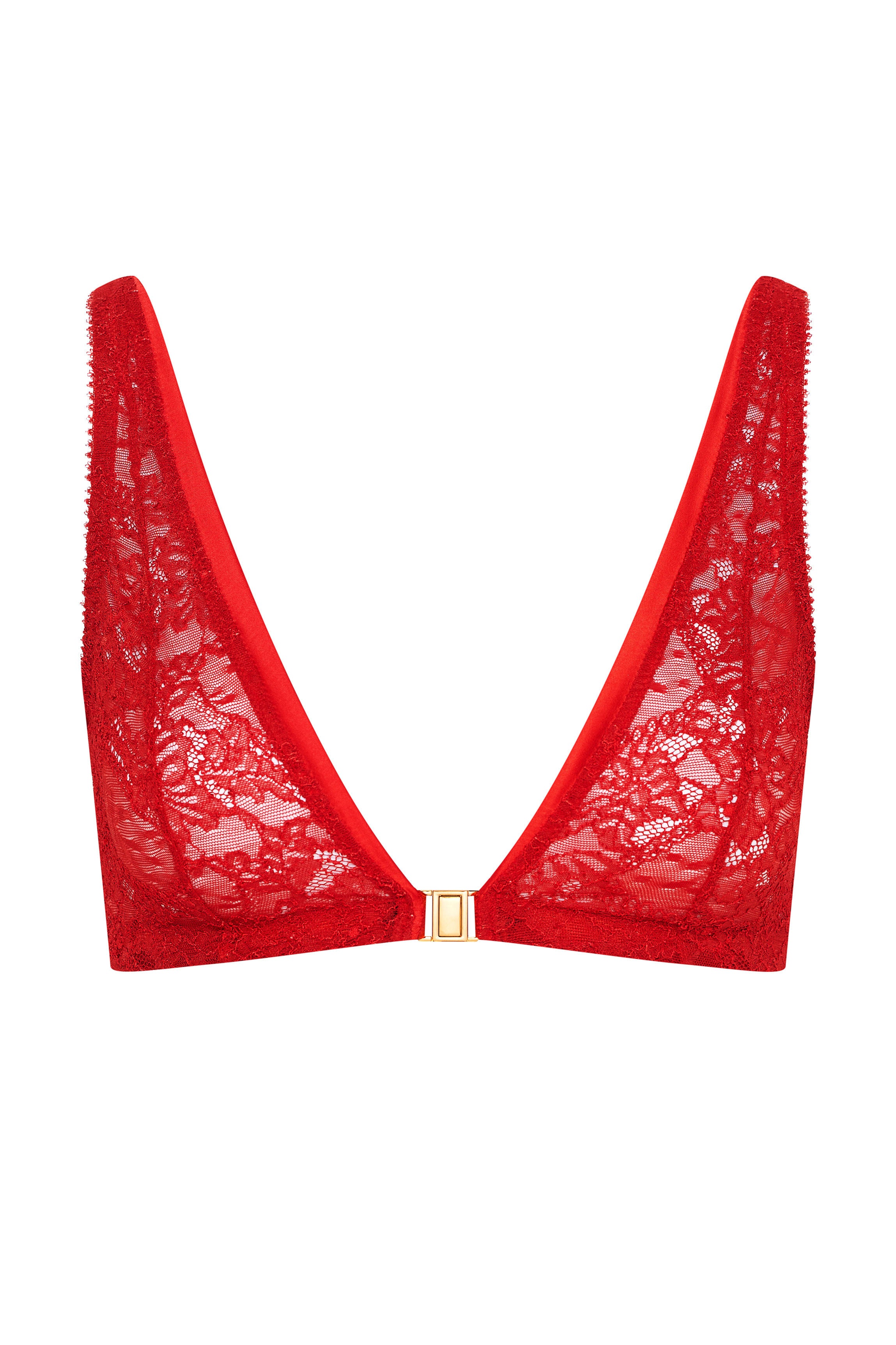 Soutien-gorge ouverture devant dentelle rouge CLIP