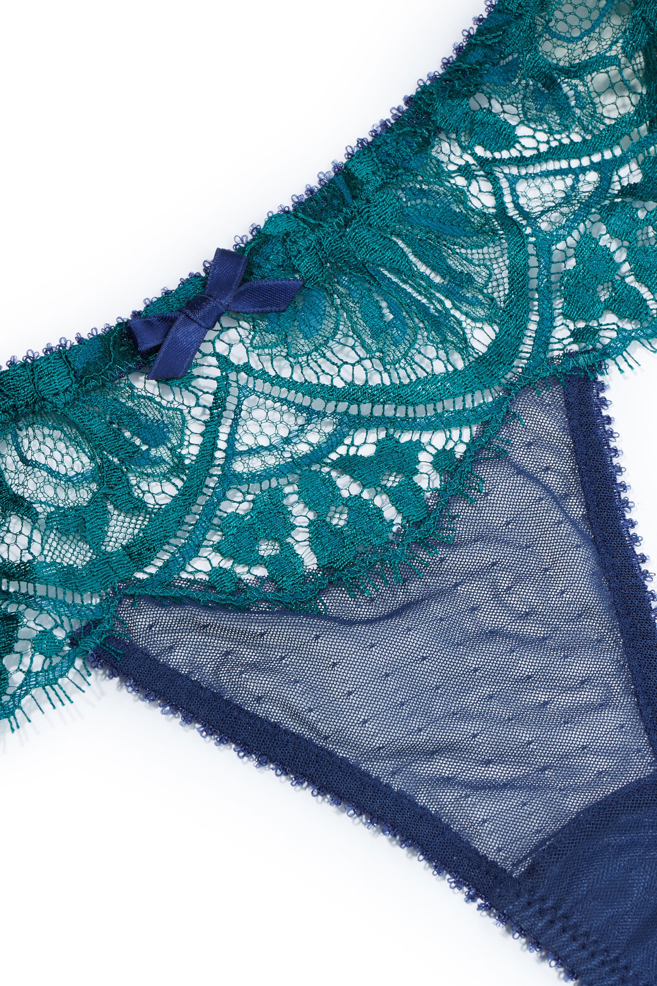 String ANIA dentelle émeraude