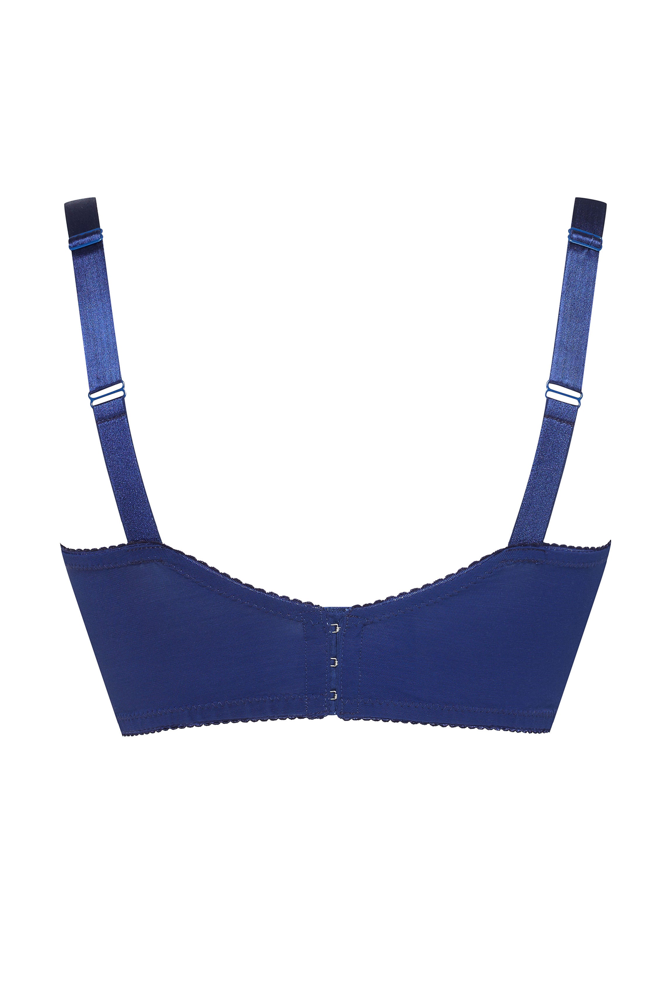 Soutien-gorge poitrine généreuse dentelle bleue "Baliette"