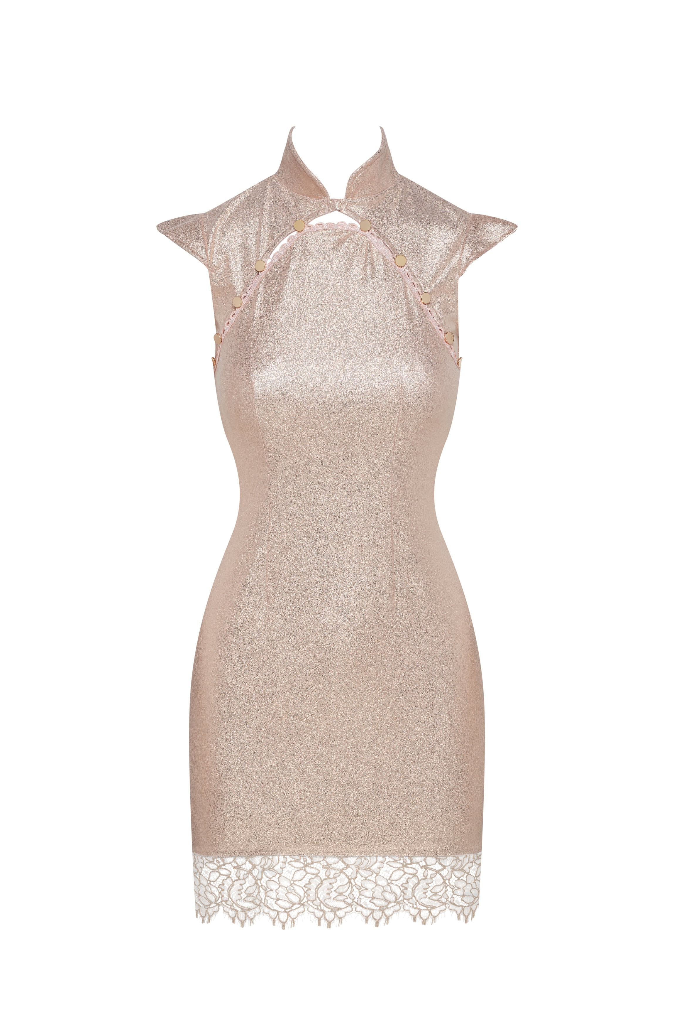 Robe rose lamée MELI