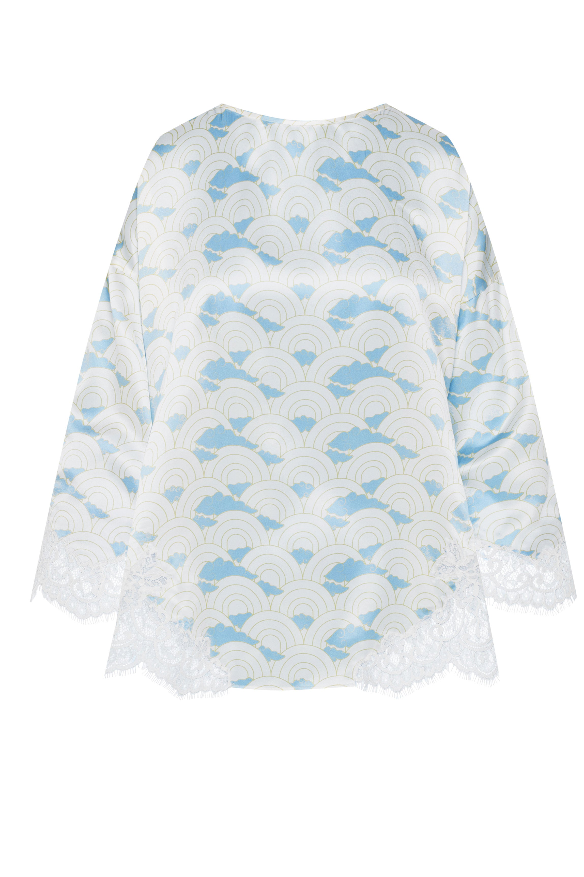 Blouse en soie Art Deco