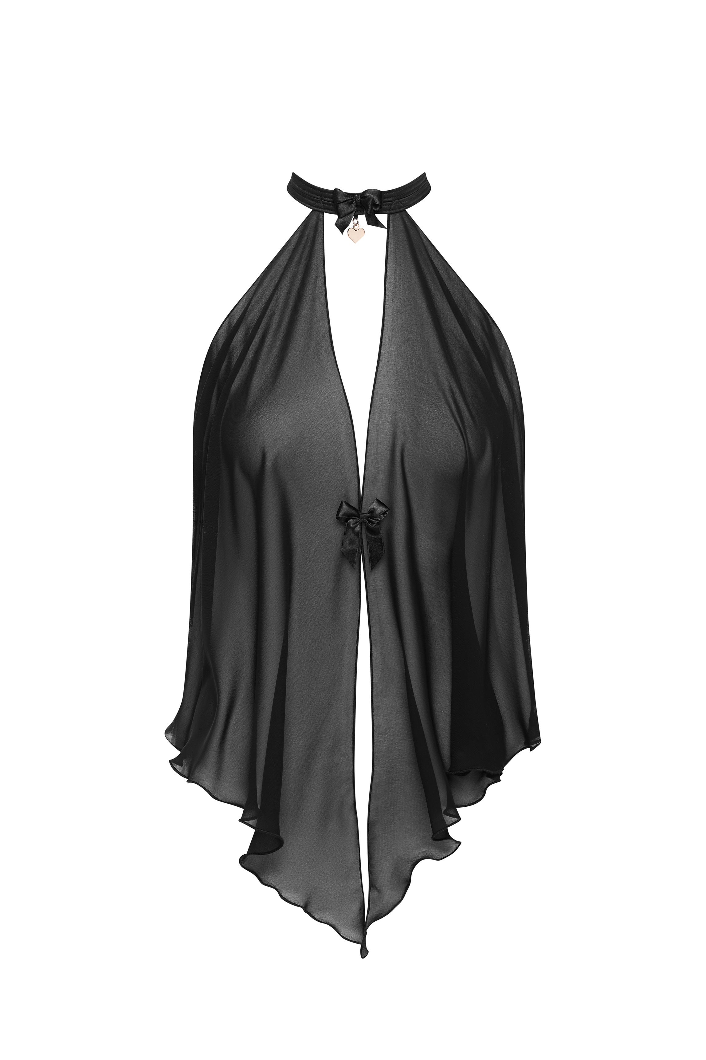 Nuisette mousseline noire