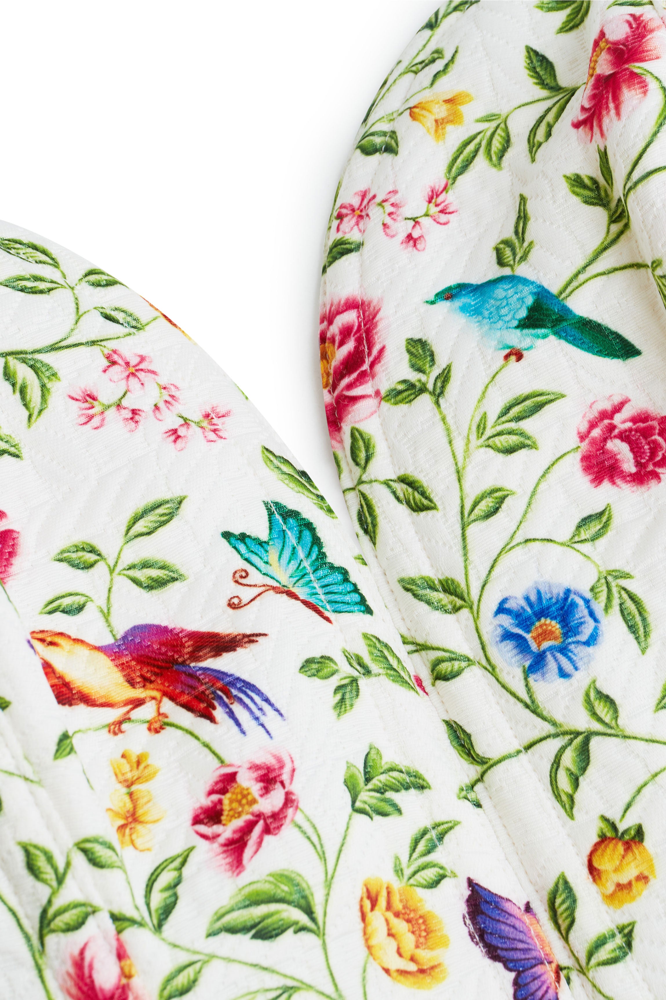 Bustier coton fleuri