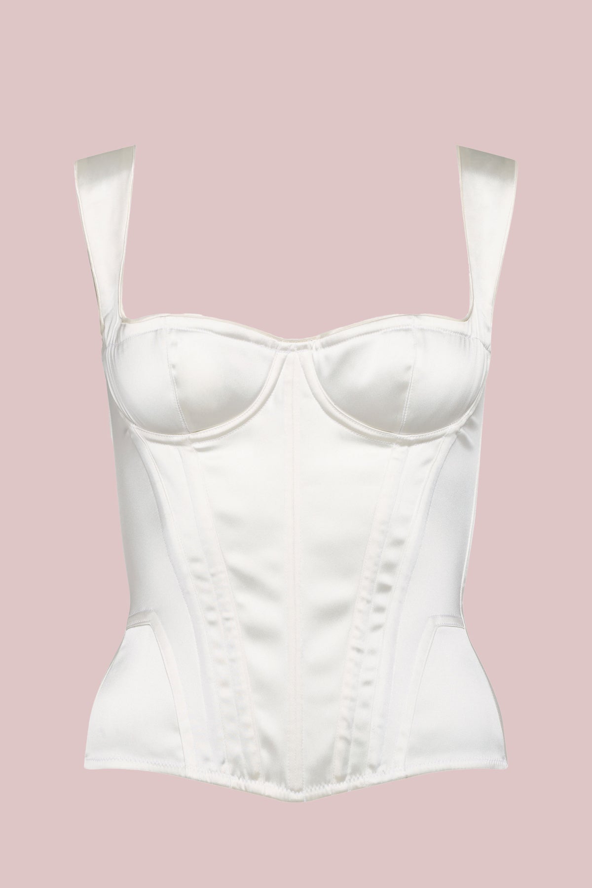 DAISY satin ivory corset