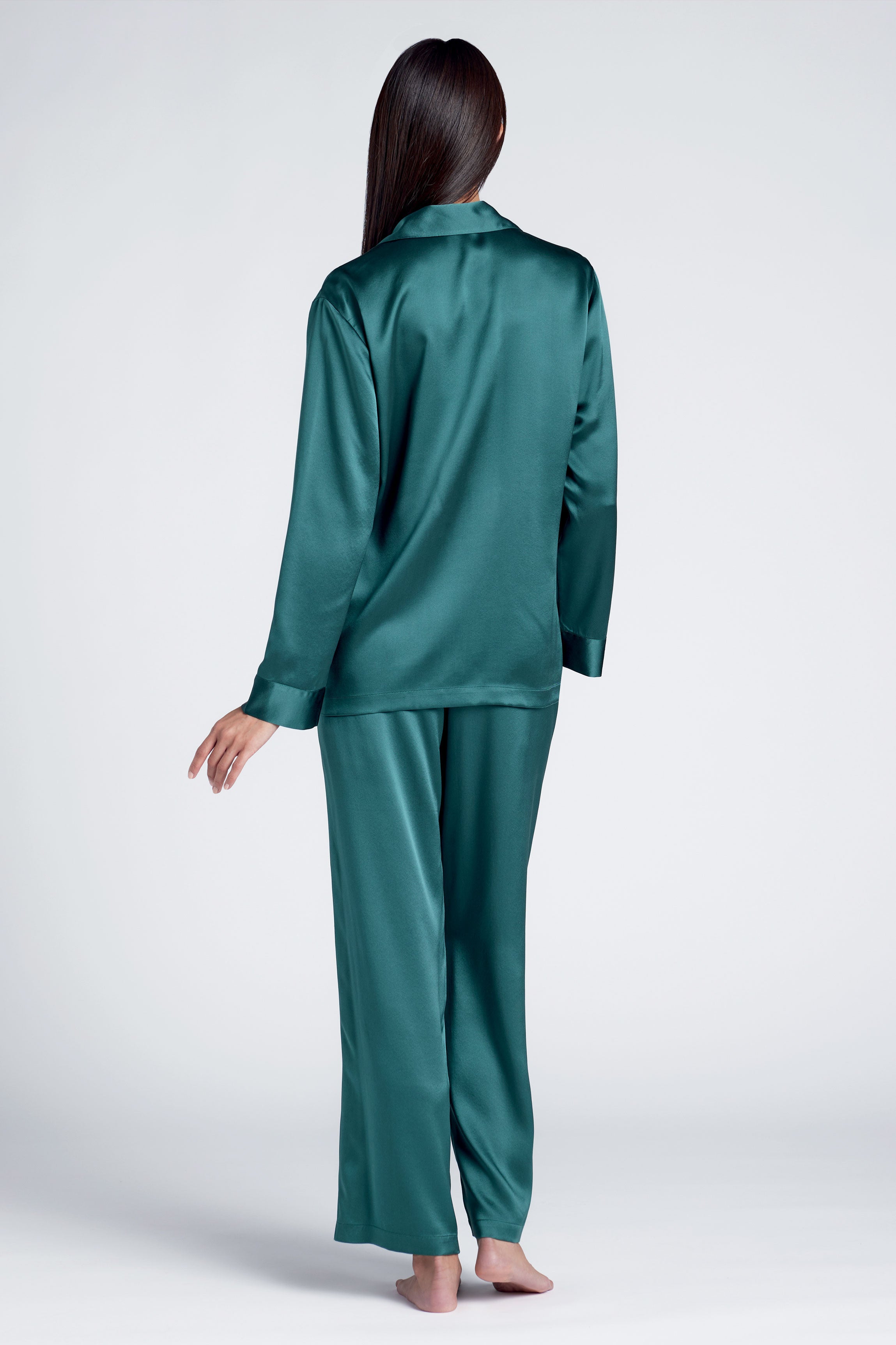Pyjama soie vert